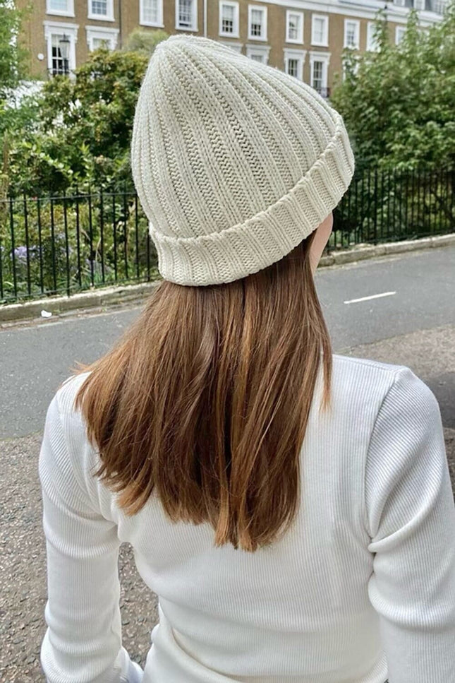 Knit Beanie - Silver Grey