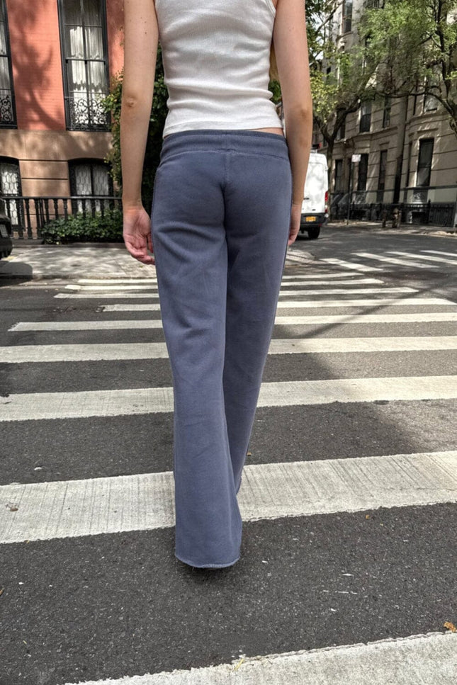 Hilary Soft Yoga Pants - Faded Navy Blue