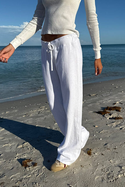 Hilary Pants - Heather White
