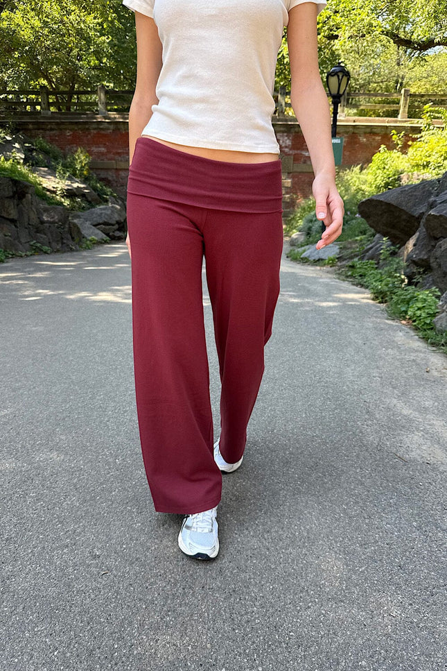Priscilla Pants - Burgundy