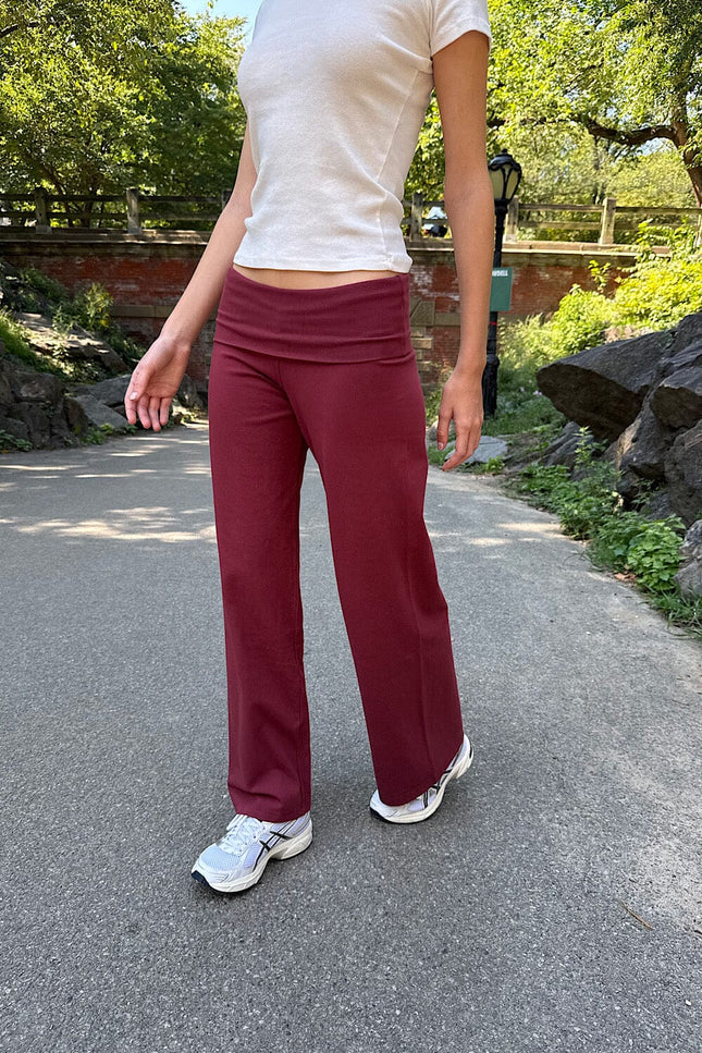Priscilla Pants - Burgundy