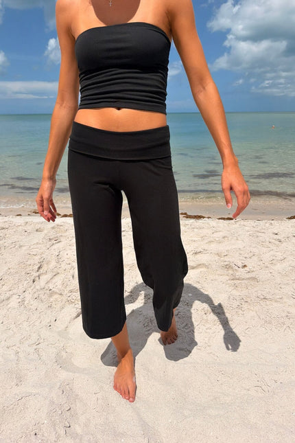 Priscilla Capri Pants - Faded Black