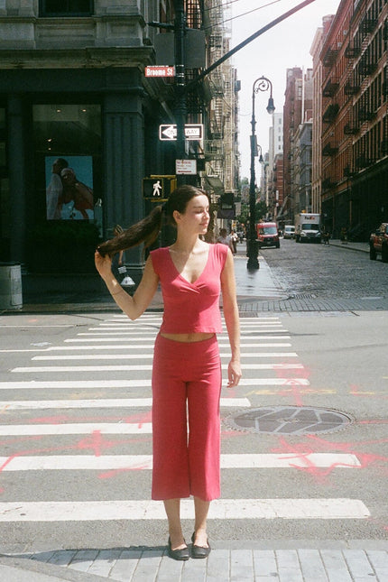 Priscilla Capri Pants - Red