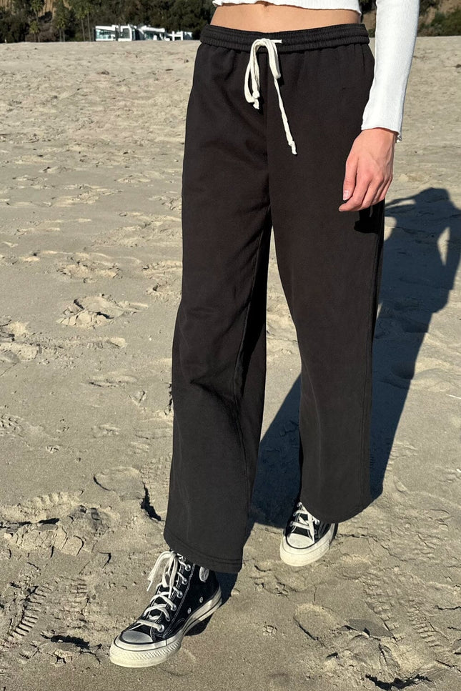 Anastasia Tie Sweatpants - Black