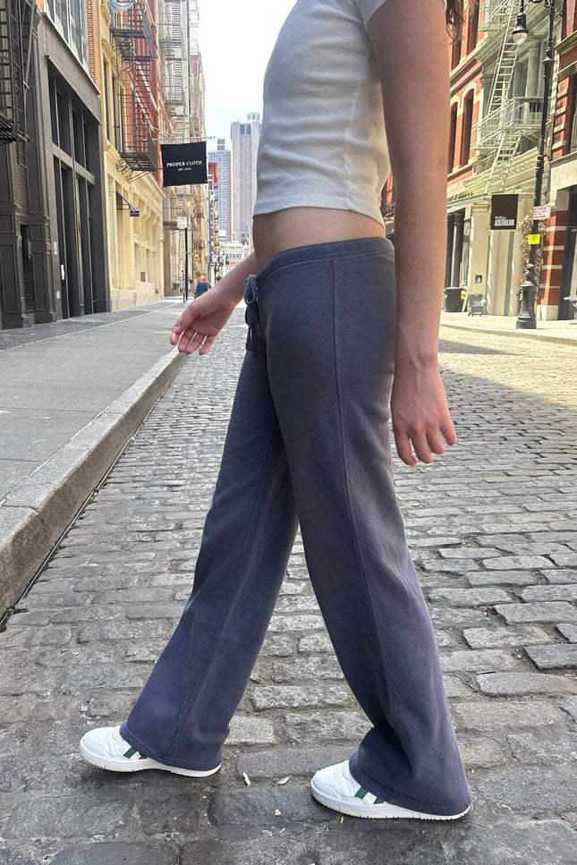 Anastasia Tie Sweatpants - Faded Blue