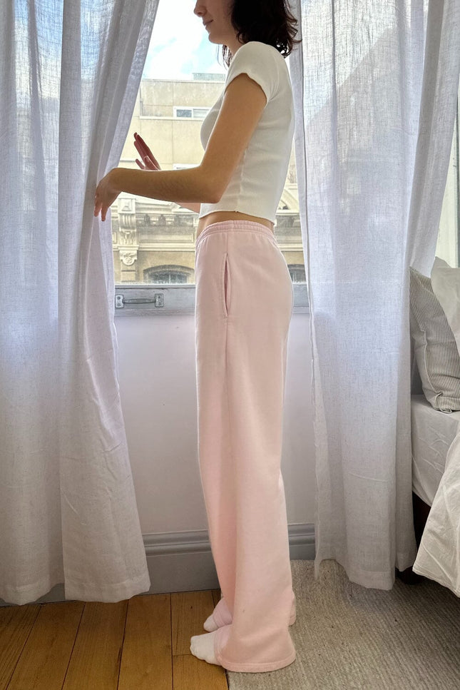 Anastasia Tie Sweatpants - Pastel Pink