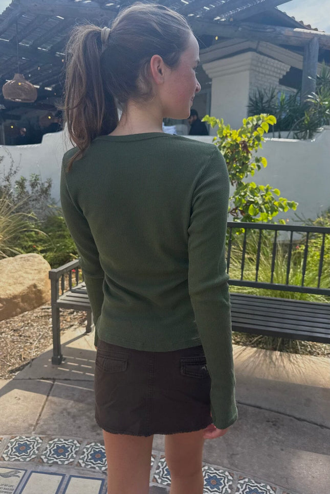 Tori Thermal Top - Forest Green
