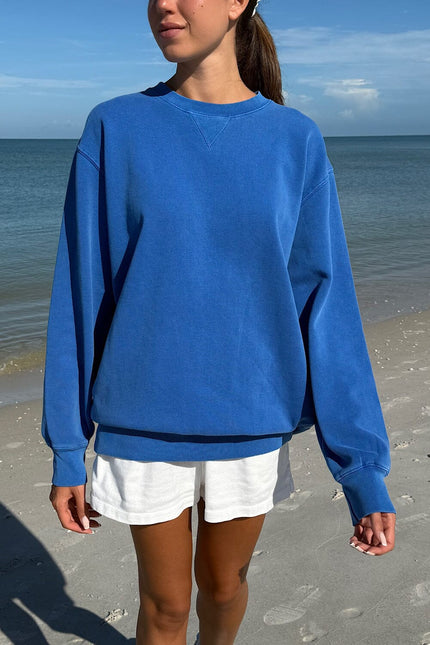 Erica Oversized Sweatshirt - Cobalt Blue