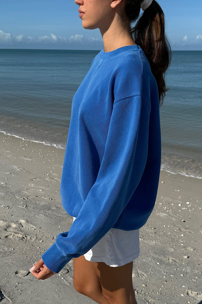 Erica Oversized Sweatshirt - Cobalt Blue