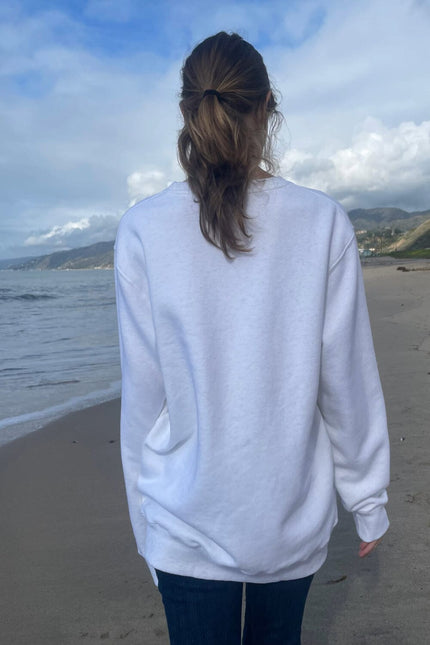 Erica Oversized Sweatshirt - Heather White