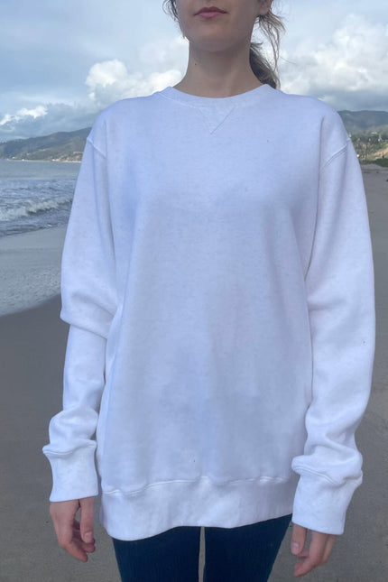 Erica Oversized Sweatshirt - Heather White