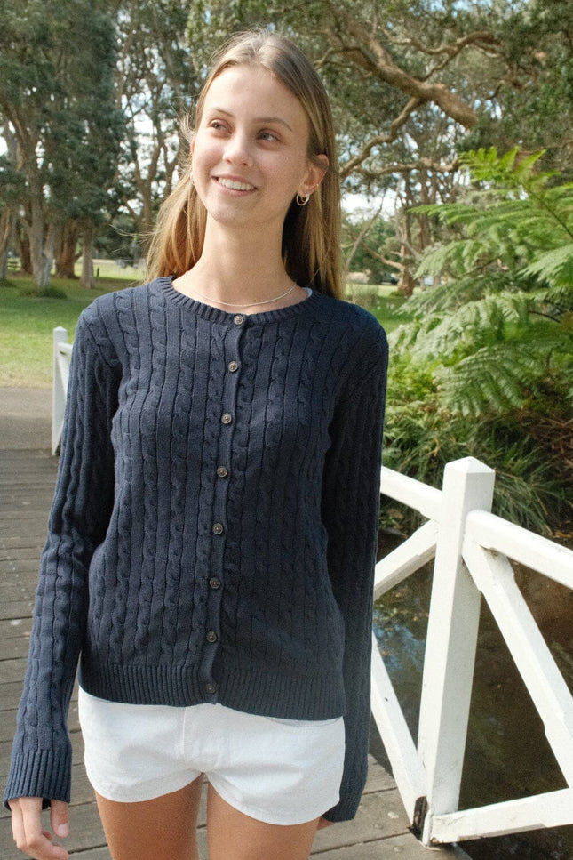 Amalie Cable Knit Cardigan