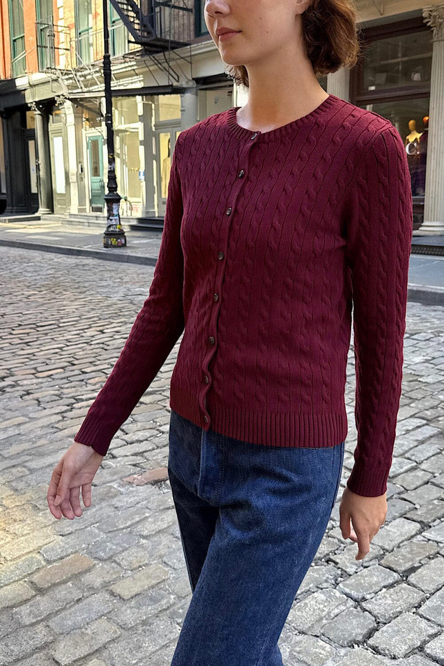 Amalie Cable Knit Cardigan