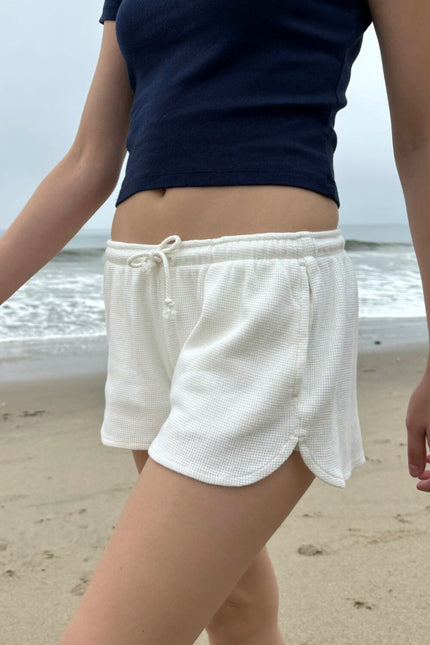 Summer Thermal Shorts - White