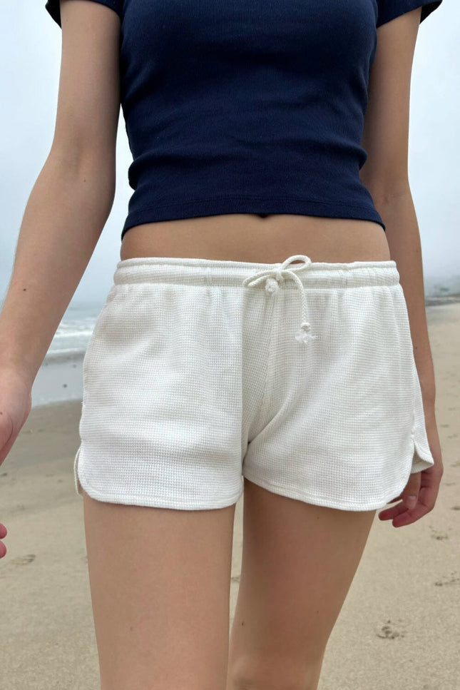 Summer Thermal Shorts - White