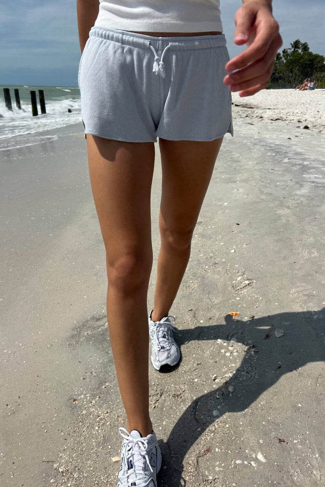 Summer Thermal Shorts - Heather White
