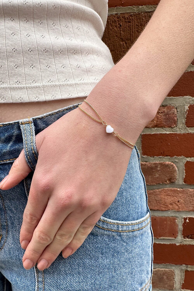 Heart Bracelet - Gold