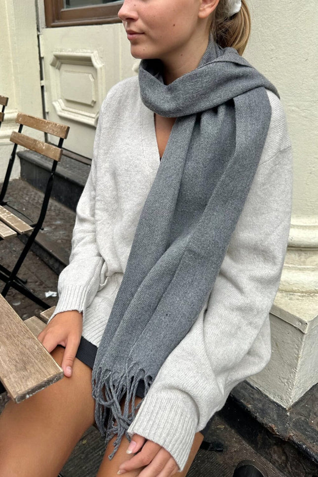 Tassel Scarf - Maroon