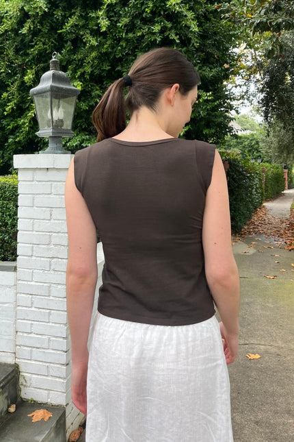 Zelly Basic Top - Mocha