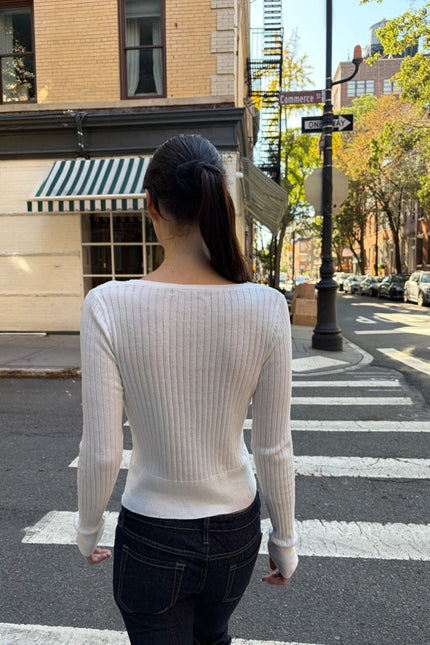 Zelly Ribbed Knit Top