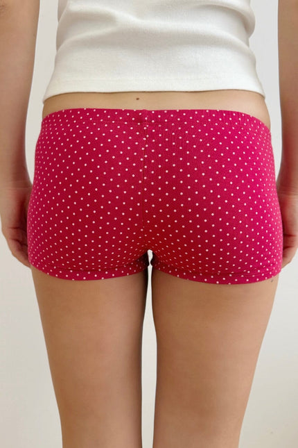 Polka Dot Boxer Underwear - Red with White Polka Dots